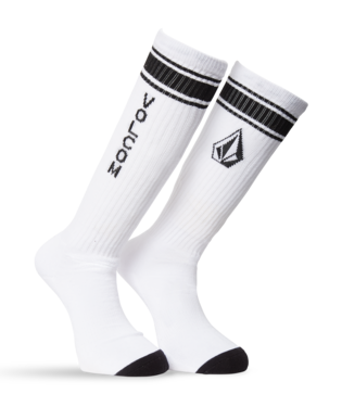 MEIAS VOLCOM HIGH STRIPE WHITE