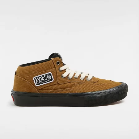 Ténis Vans Skate Half Cab Duck Canvas Golden Brown Black