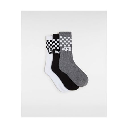 Meias Classic Check Crew Black/White
